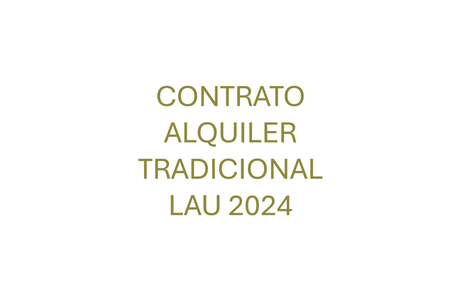Contrato de Alquiler Tradicional actualizado 2024 LAU Gratis