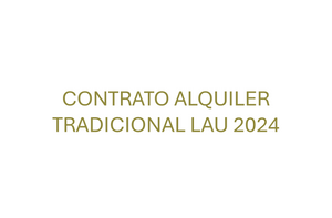 Contrato de Alquiler Tradicional actualizado 2024 LAU Gratis